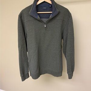 Men's Green Half-Zip Sweater